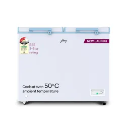 Godrej Convertible Deep Freezer 302L 3 Star Double Door White