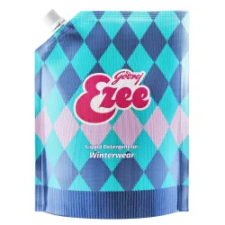 Godrej Ezee Liquid Detergent - 2L Pouch For Winter-Wear | Added Conditioner | No Soda Formula | Woolmark Certified