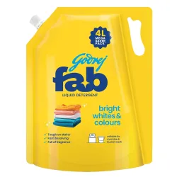 Godrej Fab Liquid Detergent Refill Pouch for Machine - 4 L