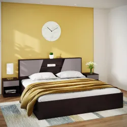 Godrej Interio Hannah Queen Size Engineered Wood Bed