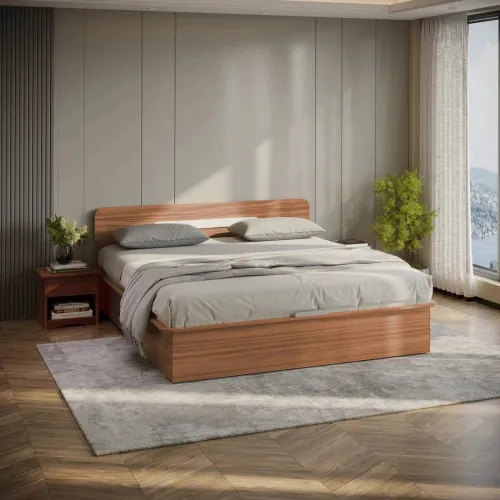 Image of Godrej Interio Juno King Size Box Bed
