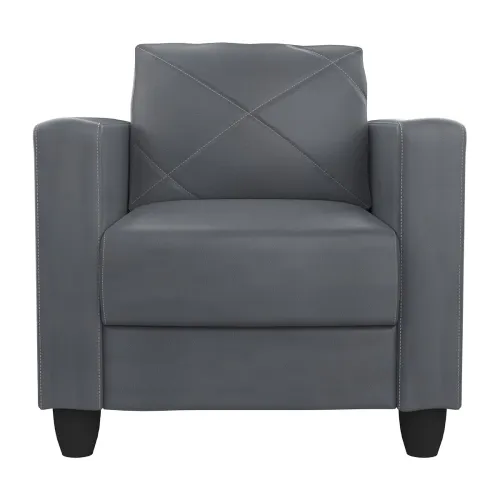 Image of GODREJ INTERIO Quad 1 Seater Sofa, Grey