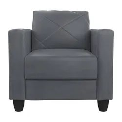 GODREJ INTERIO Quad 1 Seater Sofa, Grey