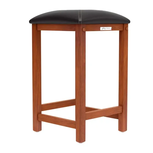 Image of GODREJ INTERIO Wood Bar Stool Set of 2