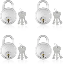 Godrej Locks 5 Levers - 3 Keys Round - Pack of 4 Padlock
