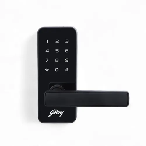 Image of Godrej Smart Lock I Catus Touch I Digital Lock for Main and Internal Wooden Door I 2 in 1 Access I Pin Access I Mechanic