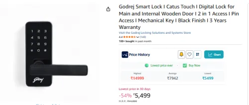 Image of Godrej Smart Lock