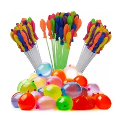Go Hooked Rapid-Fill Holi Water Balloons Set of 3 | Self-Sealing Multi-Color Magic Water Balloons for Kids & Adults | Quick Fill Party Splash Balloons for Festivals & Outdoor Fun (111pcs, Mu...