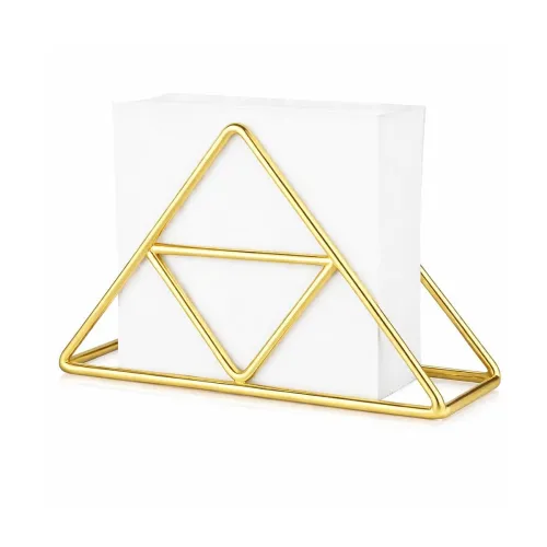 Image of Gold Metal Napkin Holder