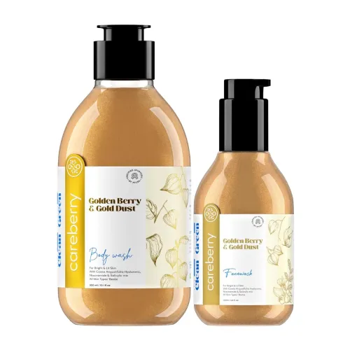 Image of Golden Berry & Gold Dust body wash and face wash combo