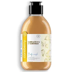 Golden Berry & Gold Dust Brightening Body Wash With Hyaluronic & Niacinamide | Soap-Free, SLS/SLES-Free, pH 5.5 | Vegan 