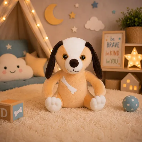 Image of GOLDENHUB TOYS Teddy Bone Dog Super Soft Plush Toy