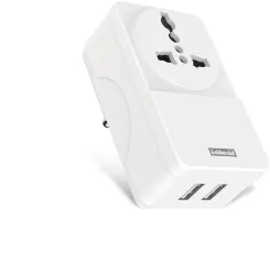 Goldmedal Zesto Travel Adaptor 1 Socket Extension Boards