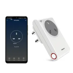 Goldmedal 16A Wi-Fi Smart Plug with Energy Monitoring | Suitable for Large Appliances like Geysers, Microwave Ovens & Ai