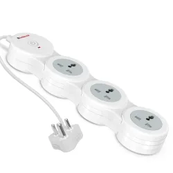 Goldmedal Caterpillar 3+1 Power Strip | 3 Universal Sockets | Master Switch with LED Indicator | Safety Shutter | 1.8-Me