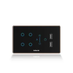 Goldmedal I-Touch Wi-Fi 4M Switch Panel Suitable For 4 Module Junction Box