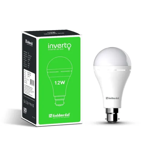 Image of Goldmedal Inverto 12W B22 Rechargeable LED Bulb