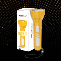 Goldmedal Torcia 07 LED Rechargeable Torch Light|1200mAh Li-Ion Battery