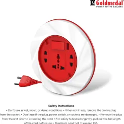 Goldmedal twister 2 pin 3 Socket Extension Boards