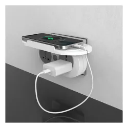 Goldmedal Wall-E-3 Pin Plug Travel Adaptor with Mobile Stand | Universal Sockets | Multiplug for Home & Office Appliance