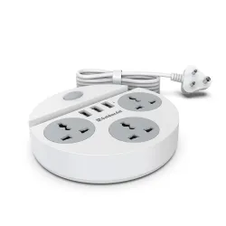 Goldmedal Zippo 1.5m Extension Cord with 3 Sockets & 3 USB Ports