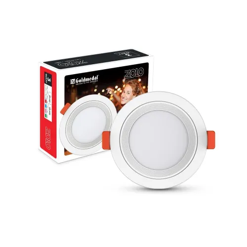 Image of Goldmedal Zolo 3W LED Round Panel Light for Bedroom, Living Room, Dining Room, Kitchen – Warm White (3000K) | Pack of 1 