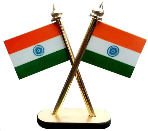 Image of goldy traders Indian Flag Rectangle Car Dashboard Flag