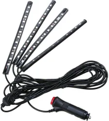 GoMechanic Atmosphere Lights Car LED Strip Light 4pcs 