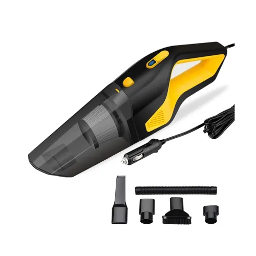 Image of GoMechanic Car Vacuum Cleaner - Portable 2 in 1 Wet & Dry Cleaner for Car with High Suction Power 6000PA - Multipurpose 