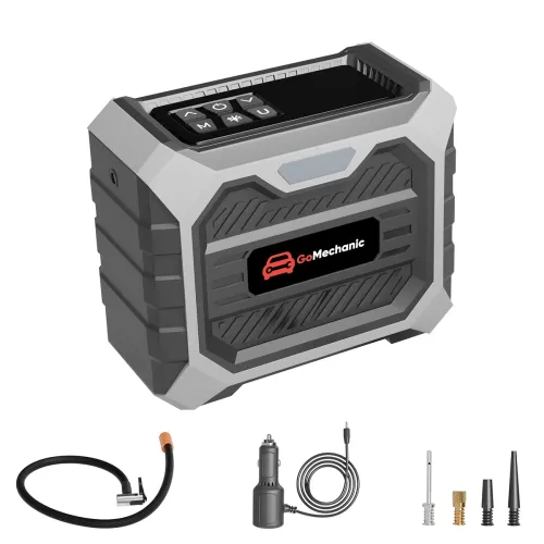 Image of GoMechanic Portable Tyre Inflator for Car & Bike, 150 PSI