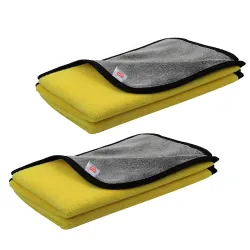 GoMechanic Thick Microfiber Car Cleaning Towels (2Pcs)