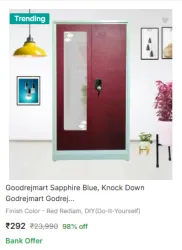 Goodrejmart Wardrobes @ ₹292