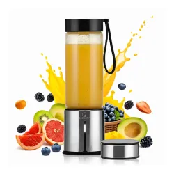 Goodscity Blender For Smoothie And Juices |Portable Hand Blender For Kitchen |Usb Rechargeable Fruit Juice Maker| 450Ml 