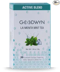 Goodwyn Peppermint (20 Tea Bags) | Caffeine-Free Herbal Tea