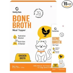 Goofy Tails Chicken Bone Broth for Cats 25 ml (25ml X 15 Pack)