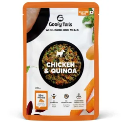 Goofy Tails Chicken & Quinoa Wet Dog Food 200g (200g X 1 Pack), Wholesome, Human Grade, Preservative Free & Gluten Free,