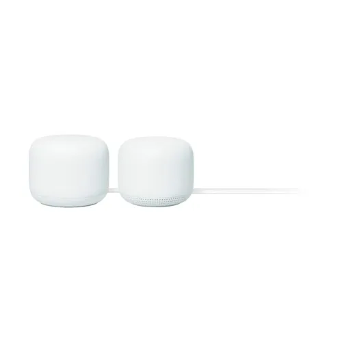 Image of Google Nest WiFi - 4x4 AC2200 Wi-Fi Mesh System with 4400 Sq ft Coverage (Router 2-Pack)