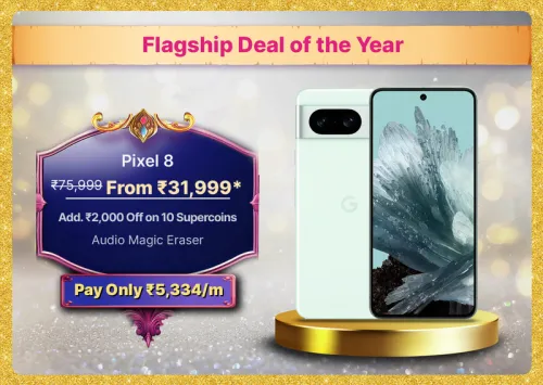 Image of Google Pixel 8 on Flipkart Big Billion Days Sale