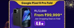 Google Pixel 9 Pro Fold @ ₹99999 on Flipkart big Billion Days Sale
