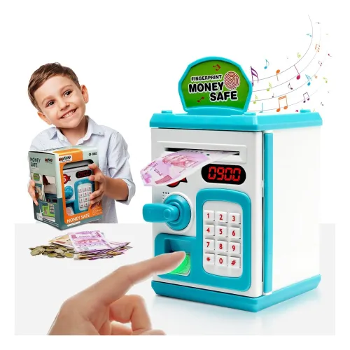 Image of Gooyo GY-3011 Toy Money Bank with Fingerprint Sensor & Password Protection