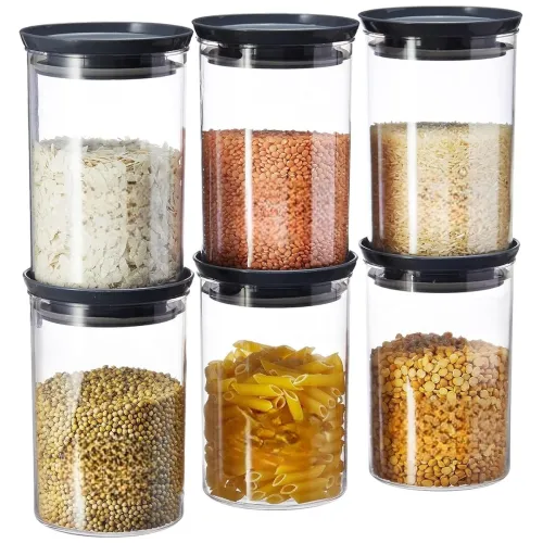 Image of GOPI Plastic Storage Jar and Container Set6 900Ml