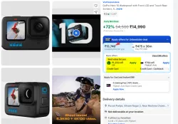 GoPro Hero 10 Waterproof with Front LCD Sports and Action Camera 1080p Live Streaming