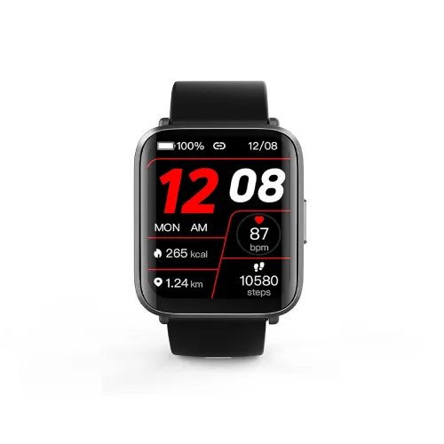 Image of GOQii Smart Vital Ultra Smartwatch Jet Black