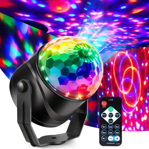 Image of Gorkue DJ Disco Ball Party Light – Sound Activated