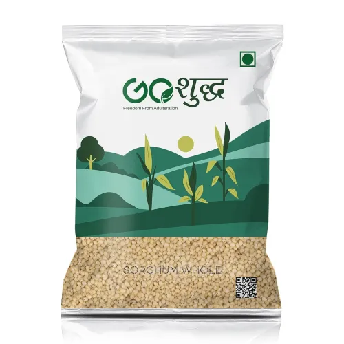 Image of GoShudh Jowar Sabut (Sorghum Whole Grain) | 1Kg Packing | for Weight Loss | Gluten-Free | Immunity Booster | Healthy Who