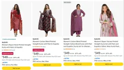 GoSriKi Womens Ethnic Set at minimum 81% Discount