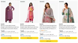 Gosriki Women's Kurtas set upto 87% discount