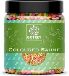 GOTREY Mutli Colorful Saunf Mukhwas Sugar Coated Sweet Fennel Seed 300 Gm Saunf