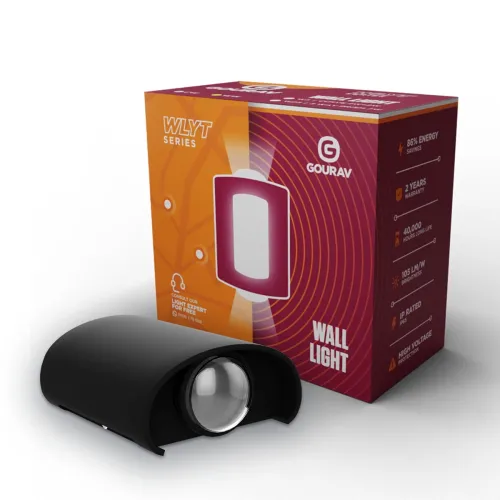 Image of GOURAV W3 Curve Waterproof LED Wall Light 4W