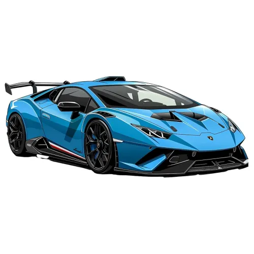 Image of GovardhanSons Car Cartoon Wall Sticker
